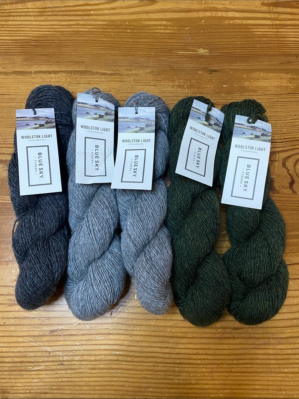 Blue Sky Fibers Woolstok light, set of five